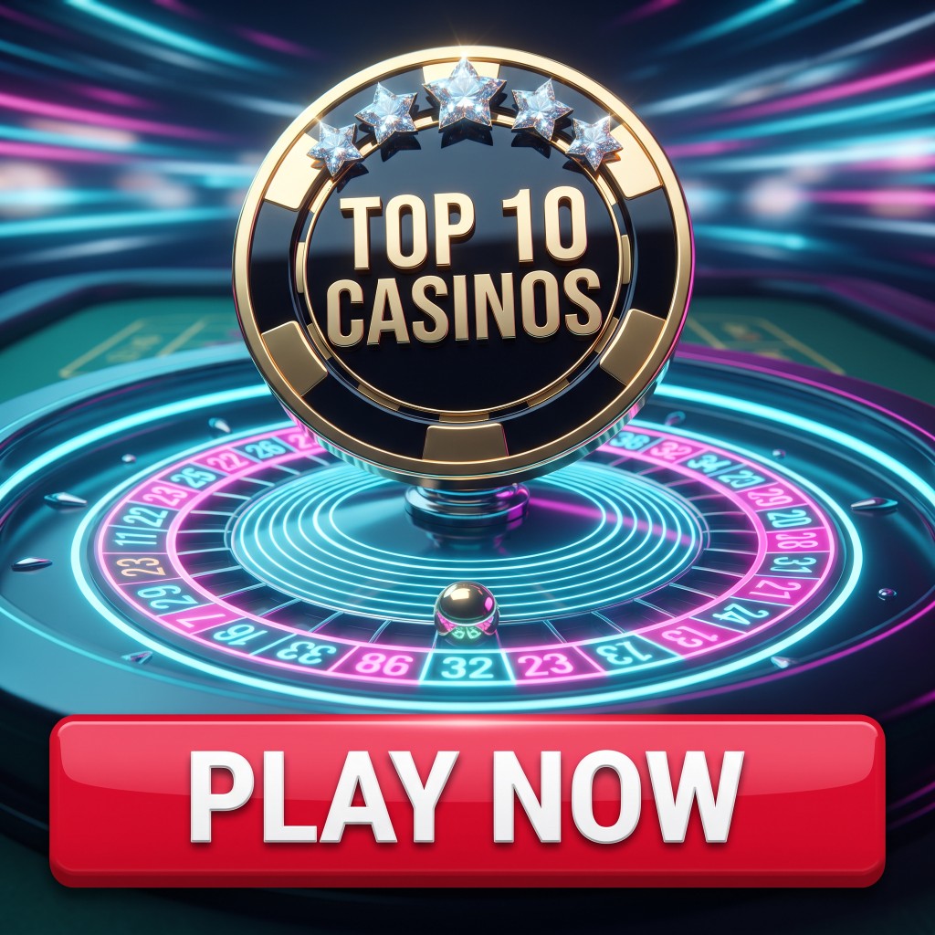 Top 10 casinos — roulette and poker chip